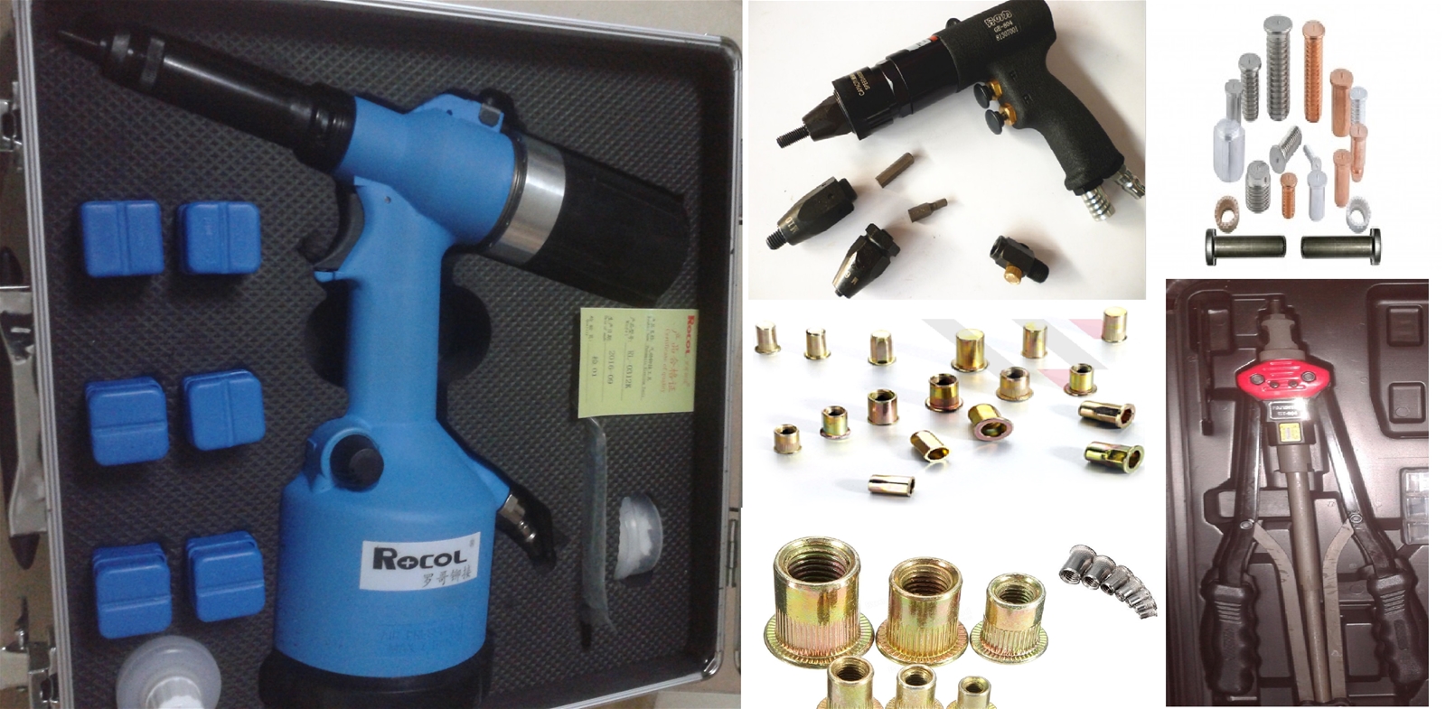 Súng bắn đinh tán rút Rocol Nén khí Thủy Lực Chất lượng - Giá rẻ